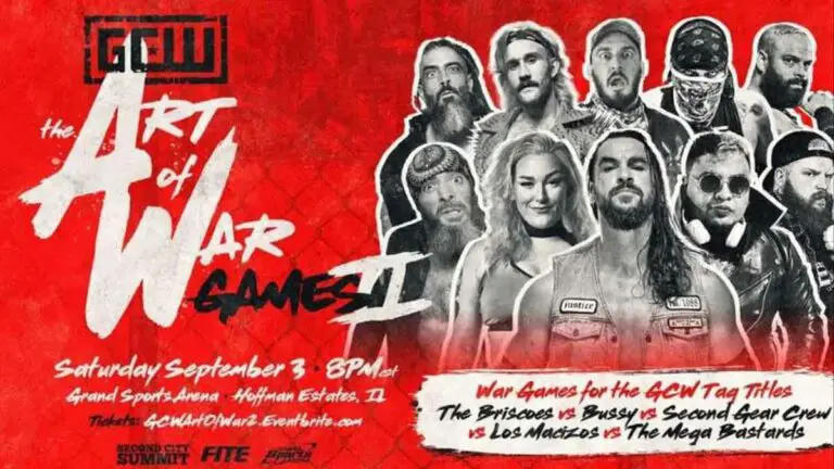 GCW The Art Of War Results LIVE(War Games II), Card, Streaming