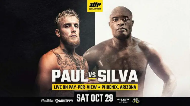 Jake Paul Next Fight- vs Anderson Silva, October 29, 2022