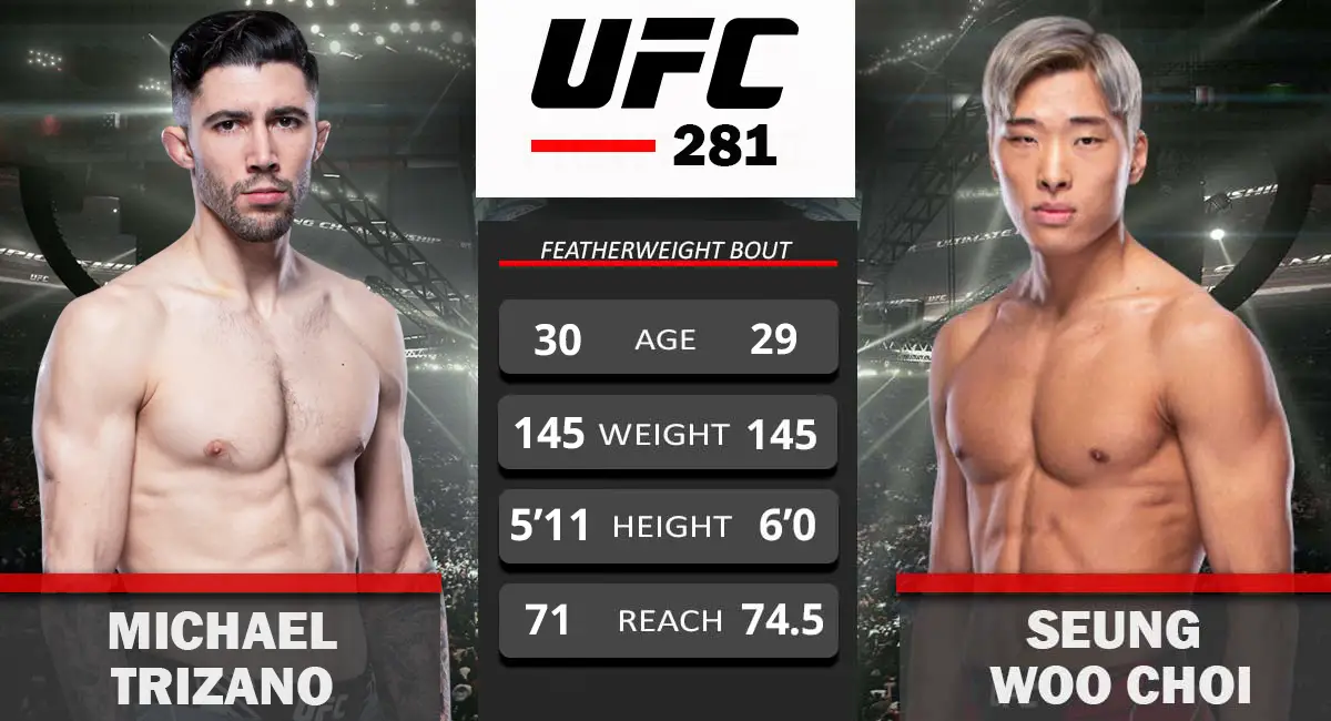Michael Trizano vs SeungWoo Choi UFC 281