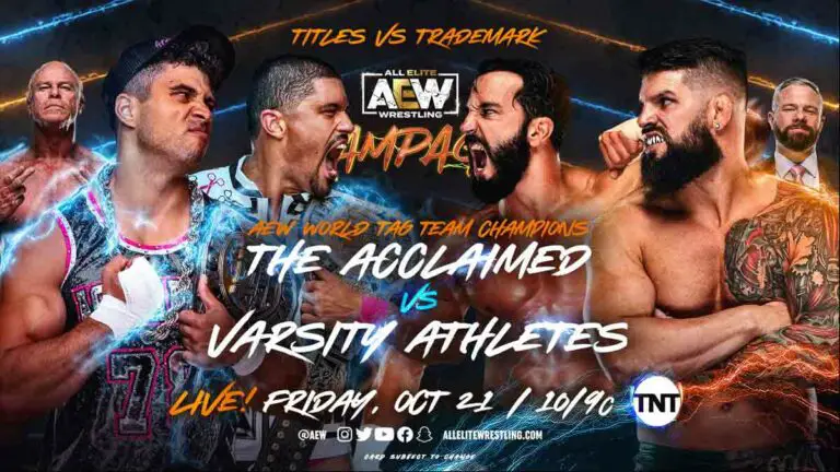 AEW Tag Team Title Match on AEW Rampage Card for October 21, 2022