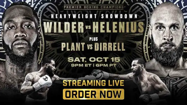 Deontay Wilder vs Robert Helenius Results LIVE(w/ Prelims)