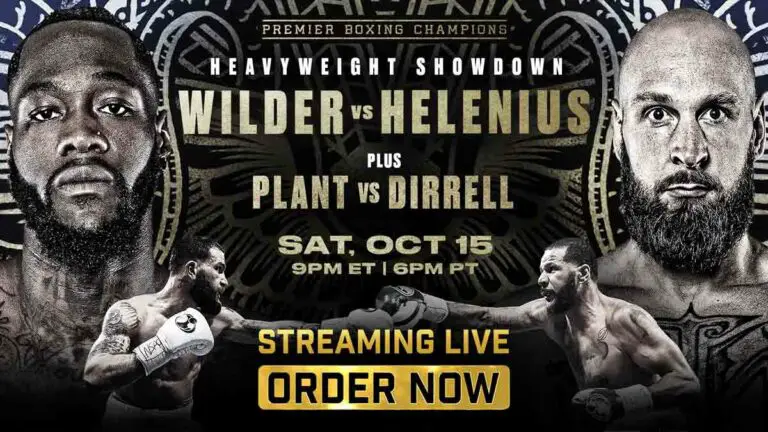 Deontay Wilder vs Robert Helenius Live Streaming, PPV Price