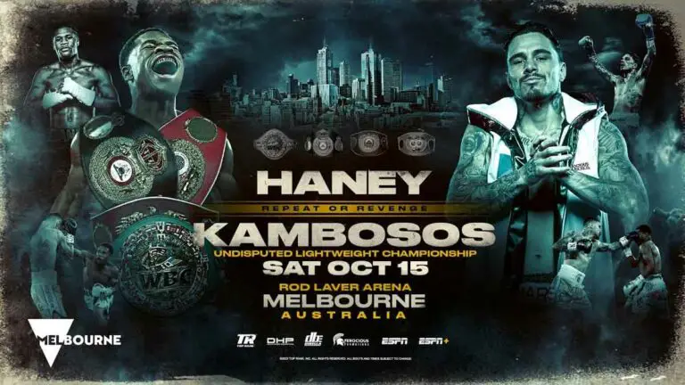 Haney vs Kambosos 2: Live Stream, TV Channel, Time in US, UK