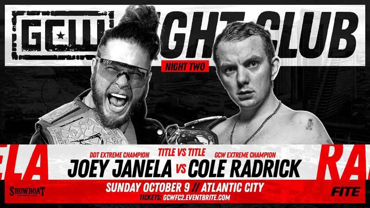 Joey Janela vs Cole Radrick GCW Fight Club 2022
