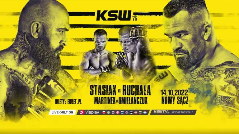 KSW 75 Results LIVE: Stasiak vs Ruchala Card, Time, Streaming