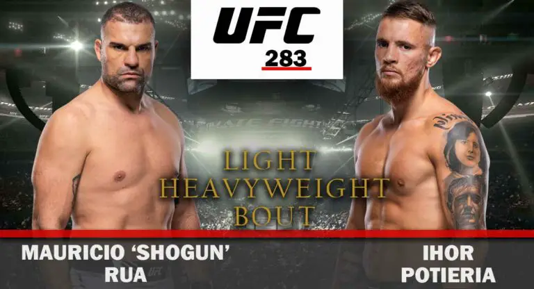 Mauricio Rua vs Ihor Potieria Officially Set for UFC 283