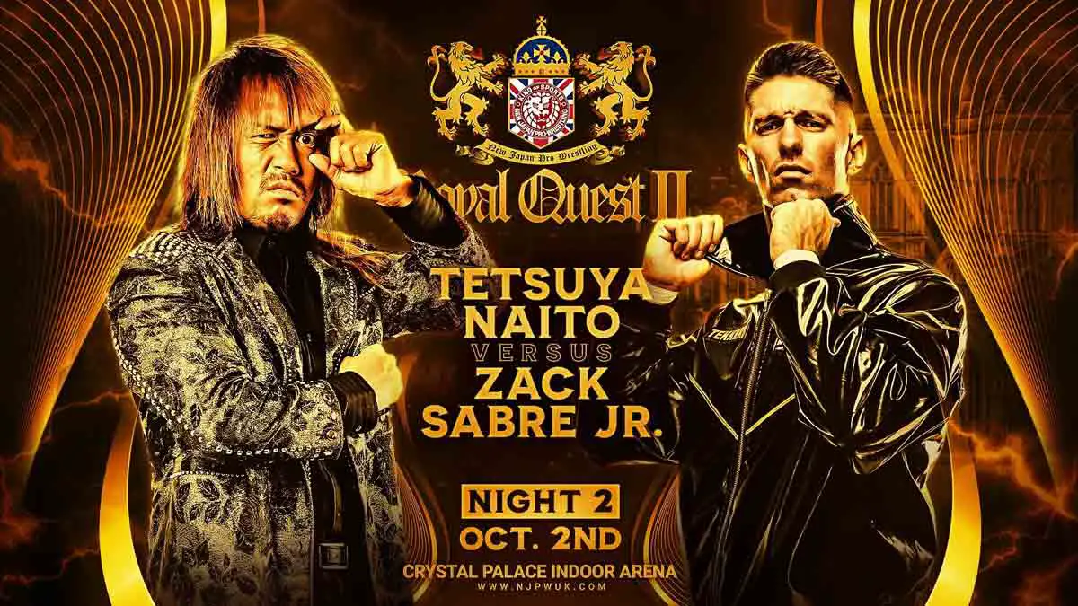 Tetsuya Naito vs Zacl Sabre Jr NJPW Royal Quest 2 Night 2