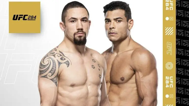 Robert Whittaker vs Paulo Costa Official for UFC 284 in Perth