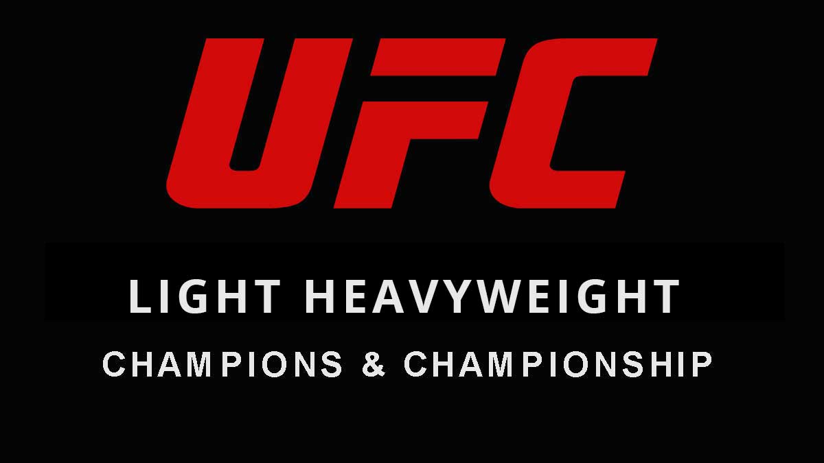 UFC Light Heavyweight Championship & Champion Poster