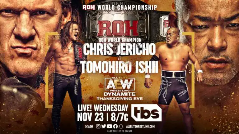 Jericho vs Ishii & More Set for AEW Dynamite November 23 Line-up