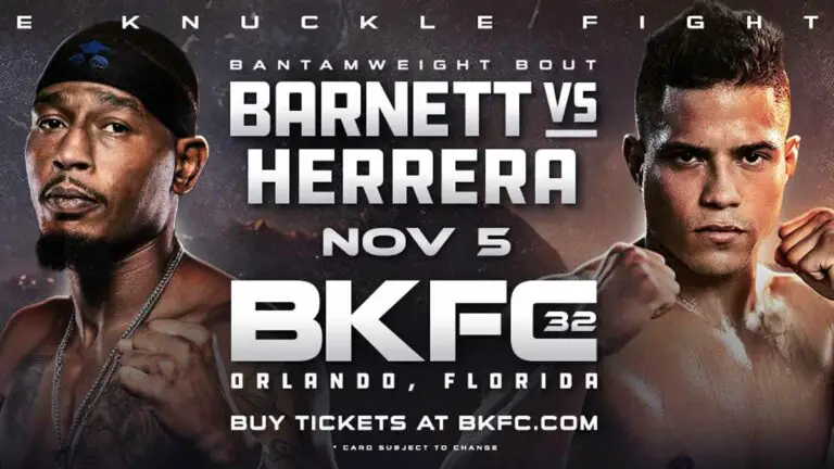 BKFC 32 Results LIVE, Barnett vs Herrera(w/ Prelims)