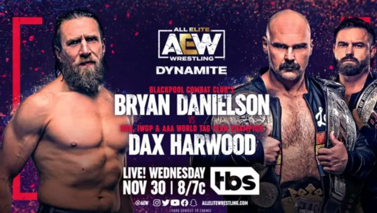 Dax Harwood vs Bryan Danielson & More Set for Nov 30 AEW Dynamite