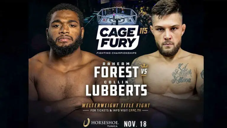 CFFC 115 Results LIVE, Forest vs Lubbersts