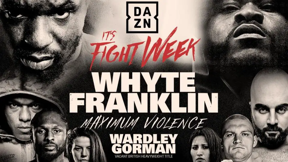 Dillian Whyte vs Jermaine Franklin Poster