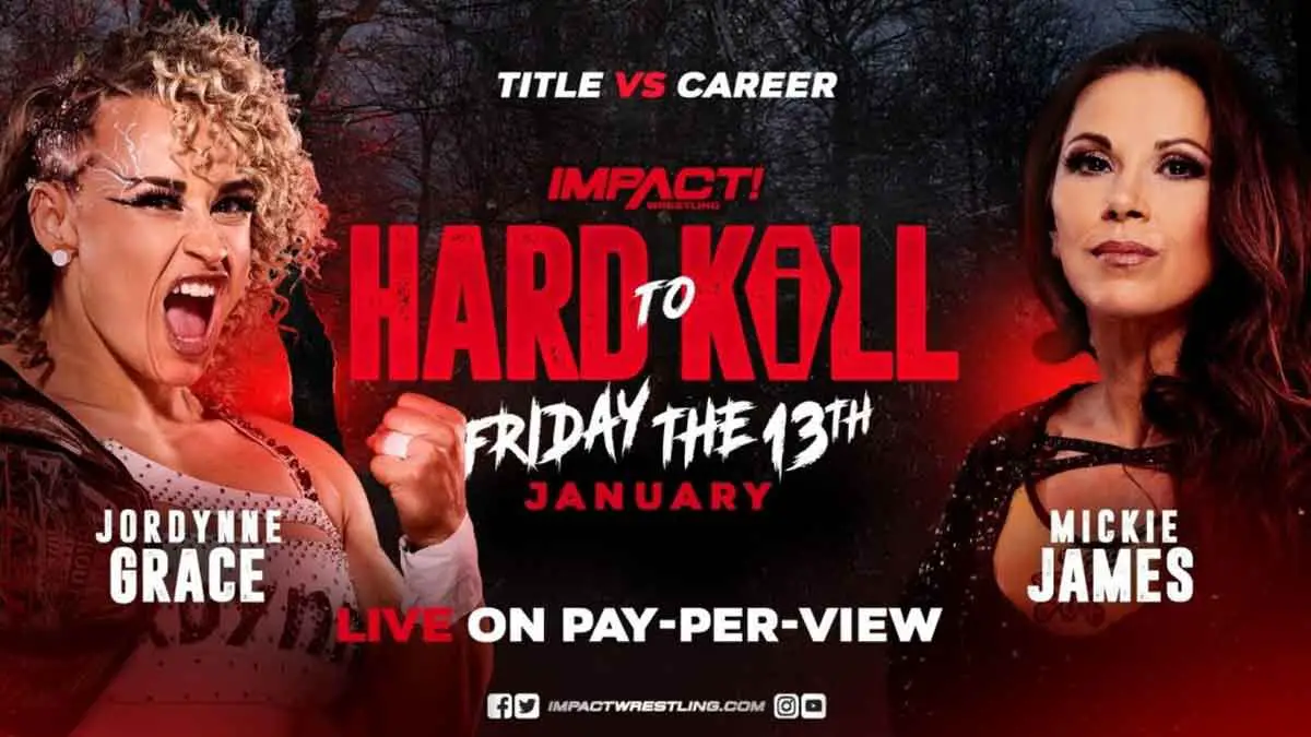 Jordynne Grace vs Mickie James IMPACT Hard to Kill 2023 Title vs Career Match for IMPACT Knockouts Championship