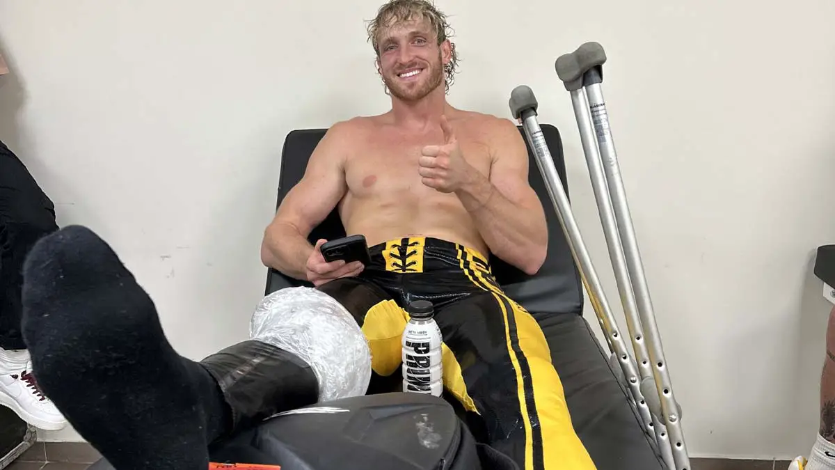 Logan Paul Injury WWE Crown Jewel 