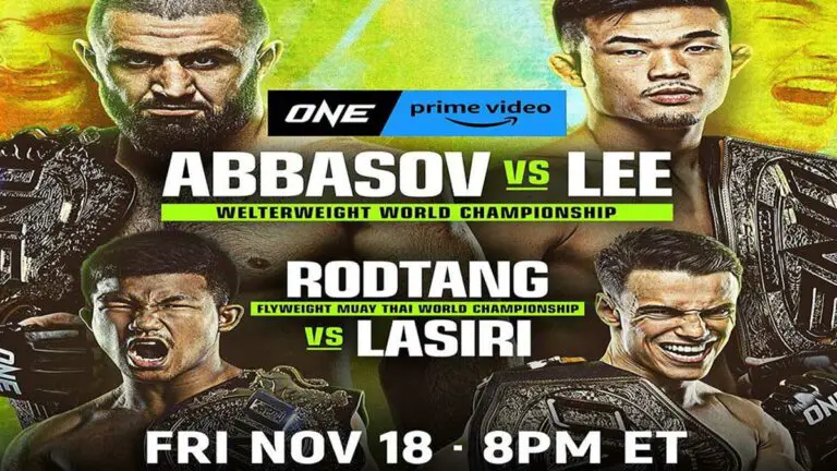 One On Prime Video 4 Results LIVE, Abbasov-Lee, Rodtang-Lasiri