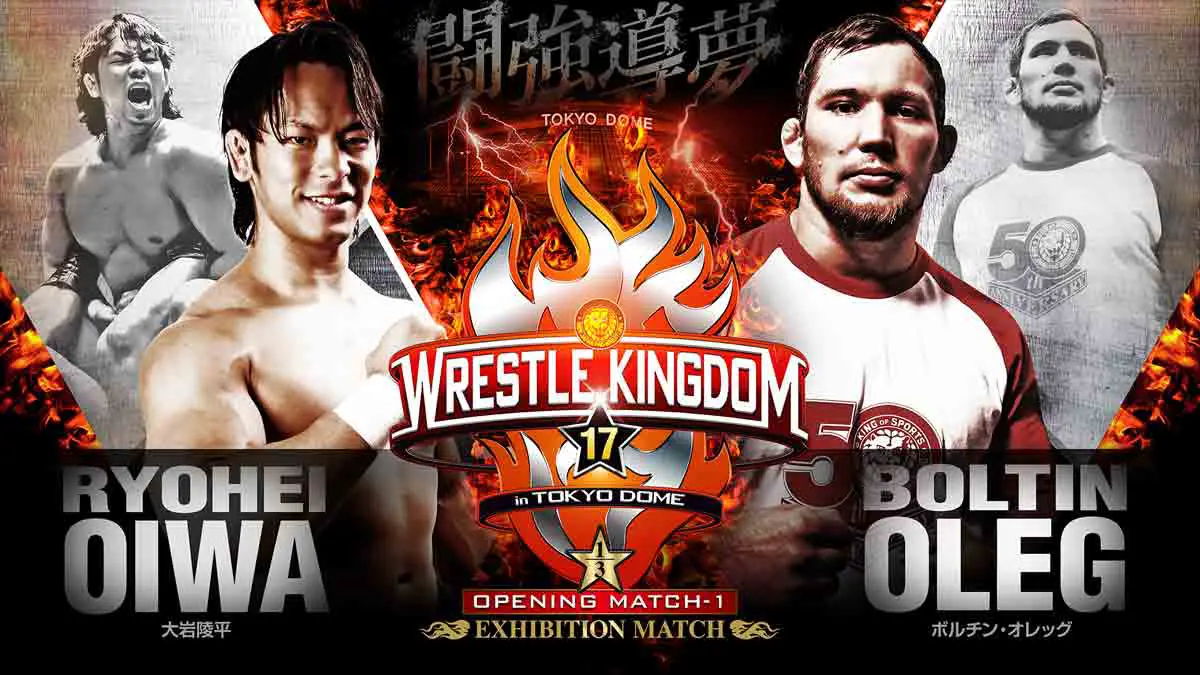 Ryohei Oiwa vs Boltin Oleg NJPW Wrestle Kingdom 17