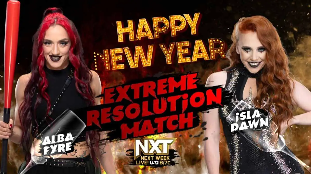 Alba Fyre vs Isla Dawn WWE NXT january 3 2023