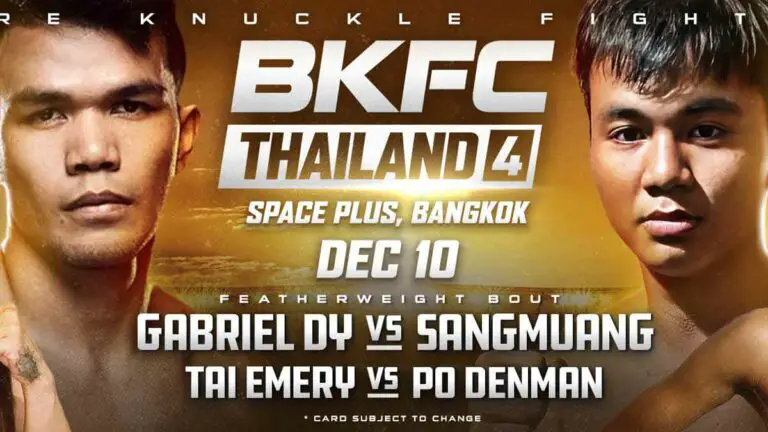 BKFC Thailand 4 Results Live, Gabriel Dy vs Sangmuang