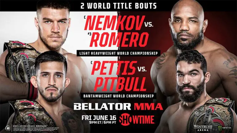 Bellator 297 Results Live, Fight Card, Time, Nemkov vs Romero