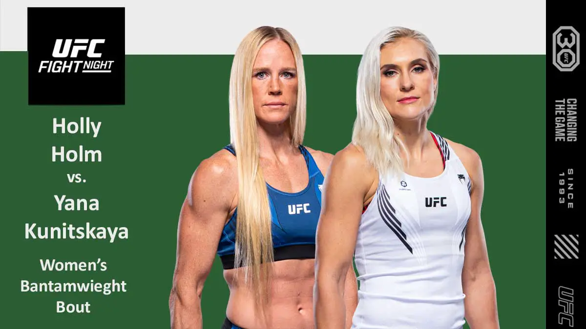 Holly Holm vs Yana Kunitskaya UFC San Antonio