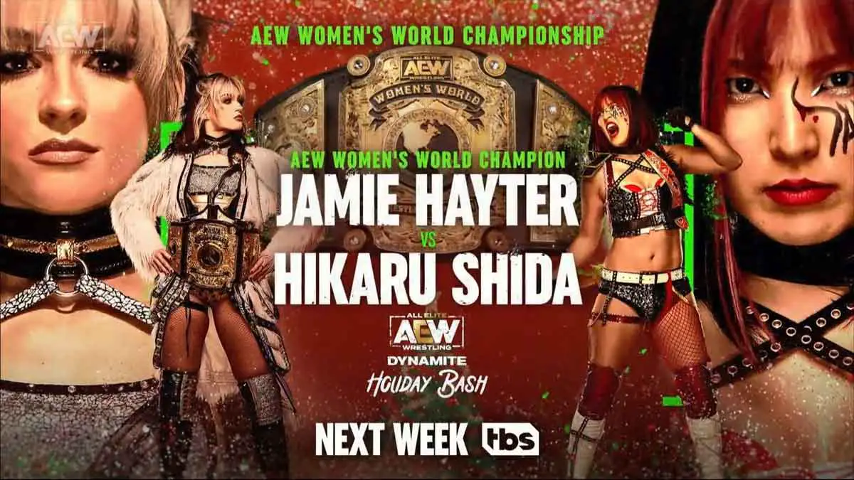 Jamie Hayter vs Hikaru Shida AEW Dynamite December 21 2022
