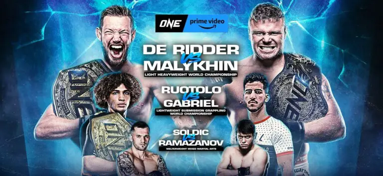 One On Prime Video 5 Results LIVE, De Ridder vs Malykhin