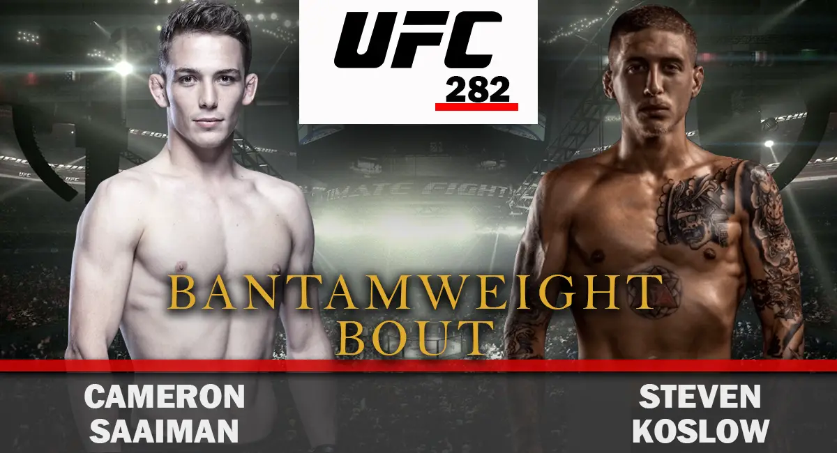 Steven Koslow vs Cameron Saaiman ufc 282