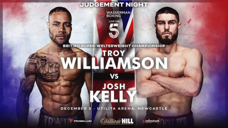 Troy Williamson vs Josh Kelly Results LIVE, Card, Start Time