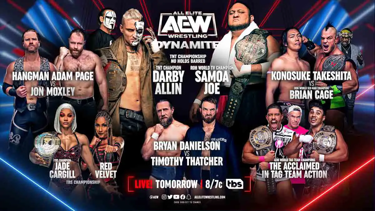 AEW Dynamite February 1, 2023, Preview & Match Card