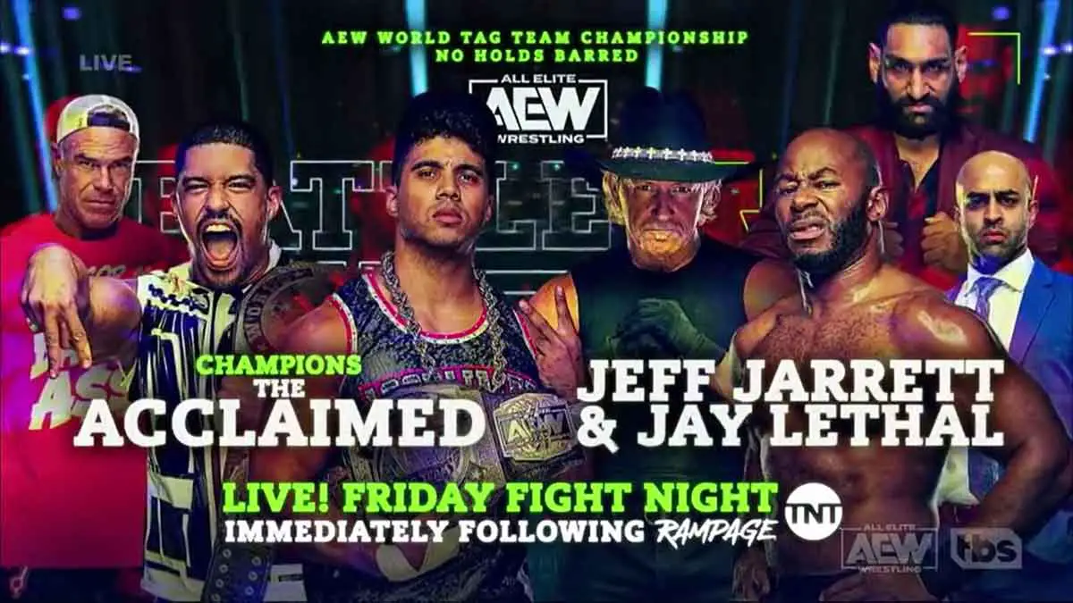 The Acclaimed vs Jeff Jarrett & Jay Lethal at AEW Battle of The Belts V