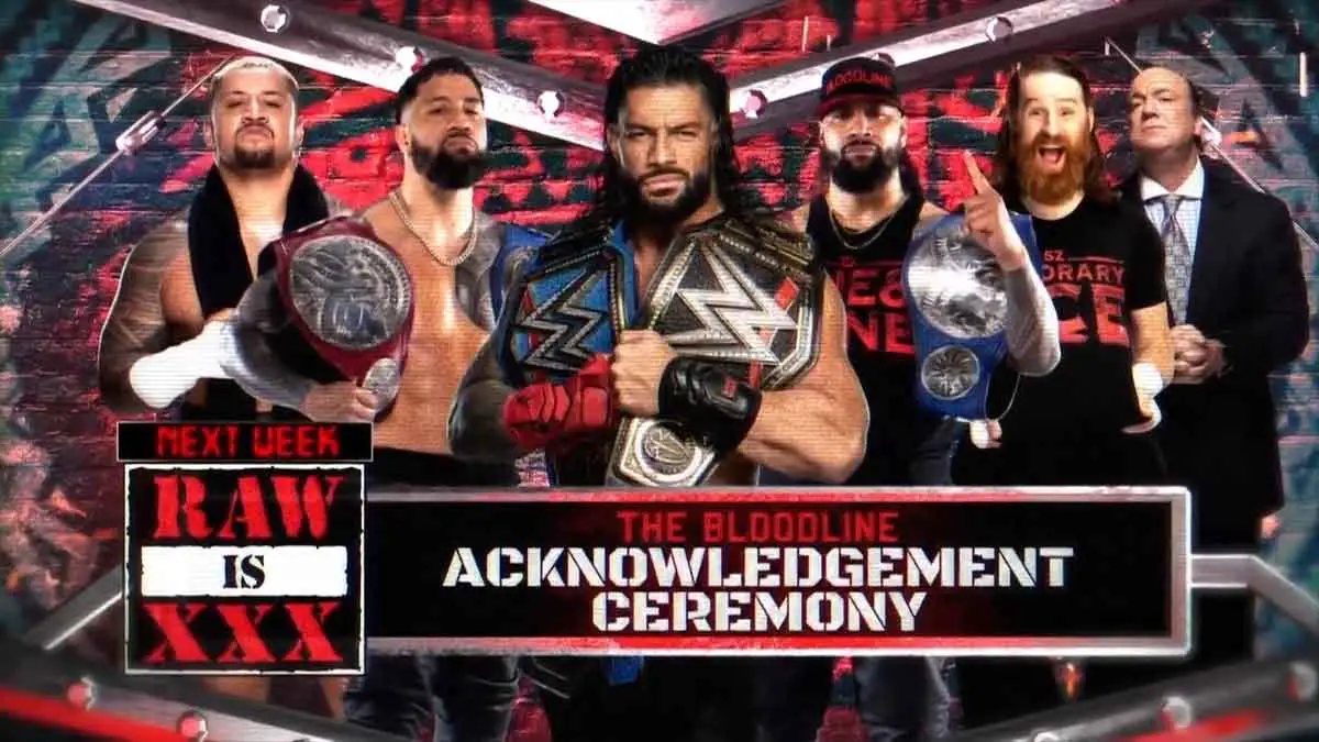 Acknowledgement Ceremony WWE RAW January 23 2023