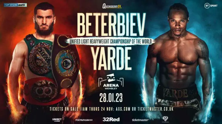 Artur Beterbiev vs Anthony Yarde Weigh-In Results, Live Video