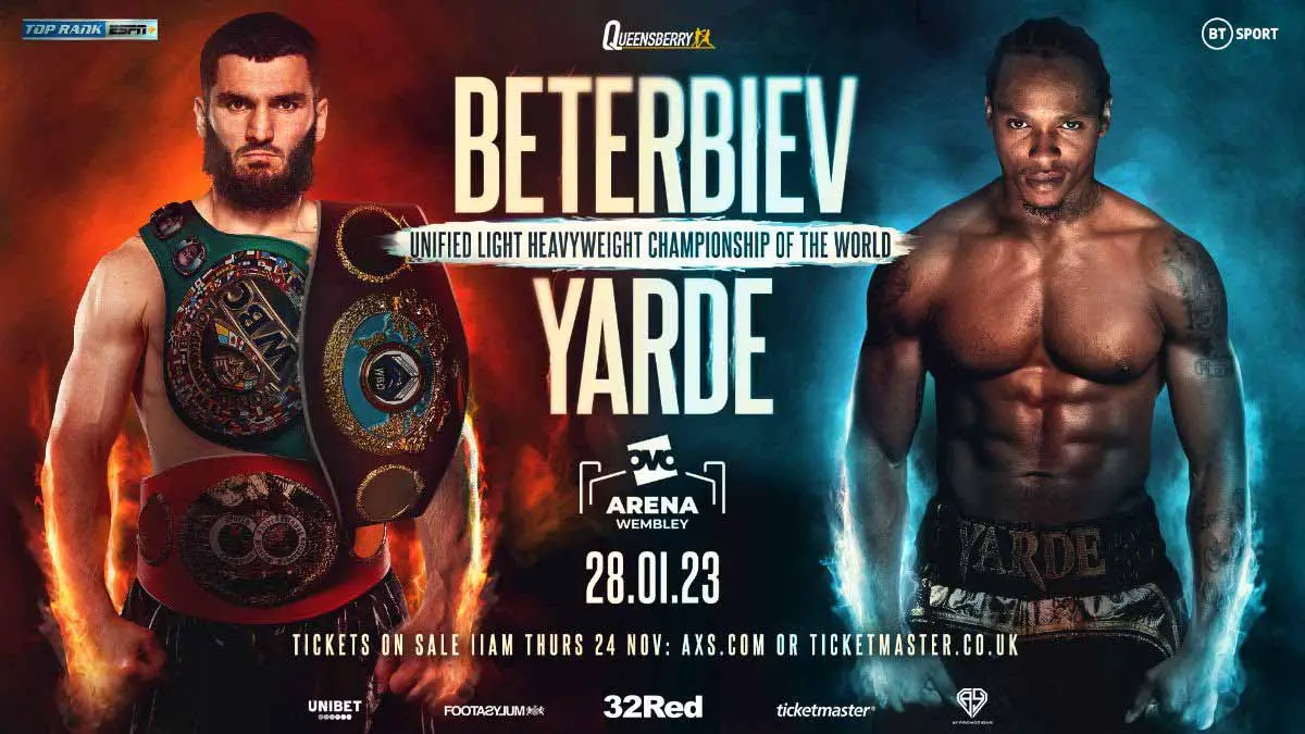 Artur Beterbiev vs Anthony Yarde