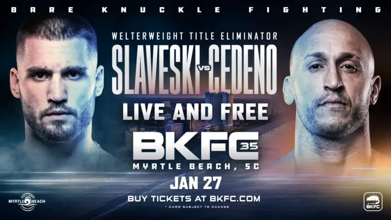 BKFC 35: Slaveski vs Cedeno Results LIVE, Card, Start Time