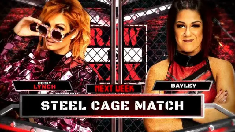 WWE RAW January 23: Becky-Bayley Steel Cage, 2 Title Matches Added