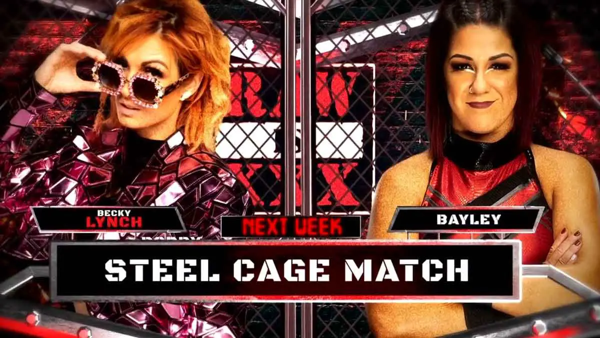 Bayley To Face Becky Lynch In Steel Cage Match On 2/6 WWE RAW