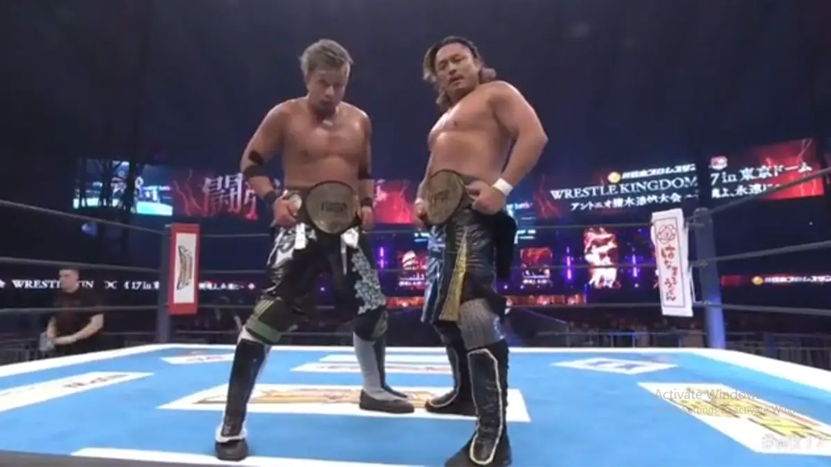 Bishamon(Yoshi-Hashi & Hirooki Goto) NJPW Tag Team Champions