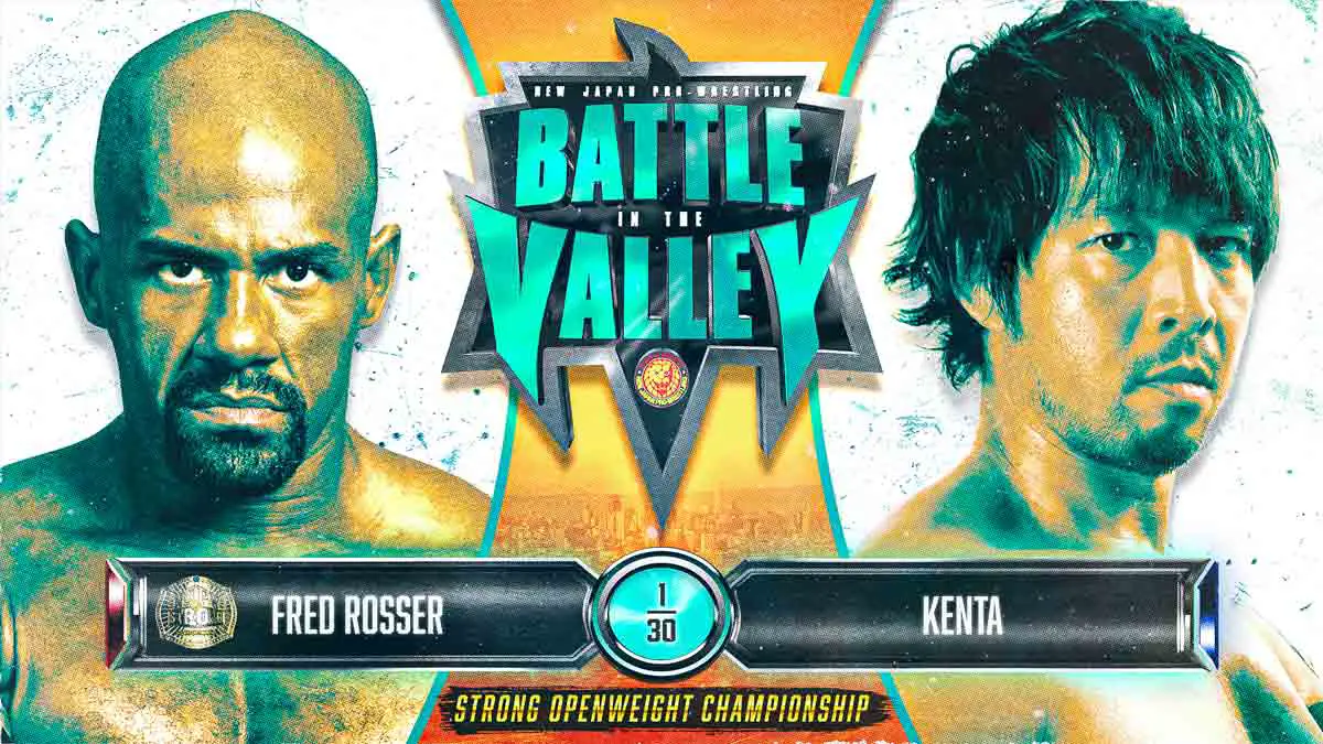 Fred Rosser vs KENTA NJPW Battle in the Valley 2023
