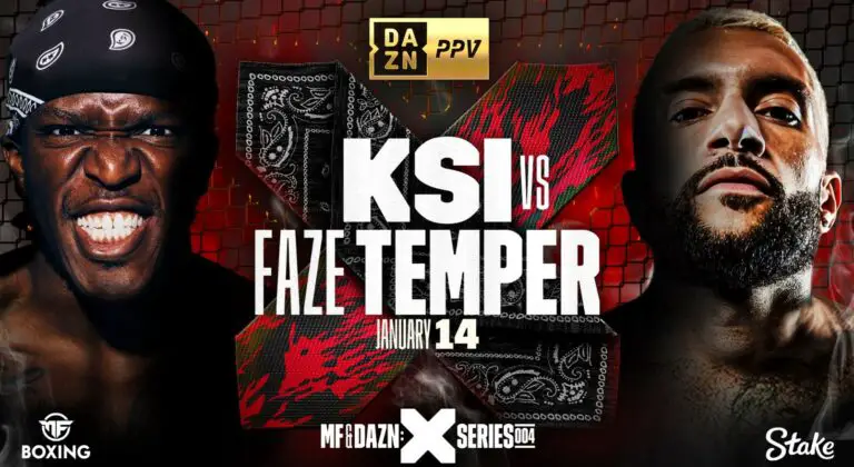 KSI vs Faze Temper Weigh-In Results, Live Video, MF X Series 004