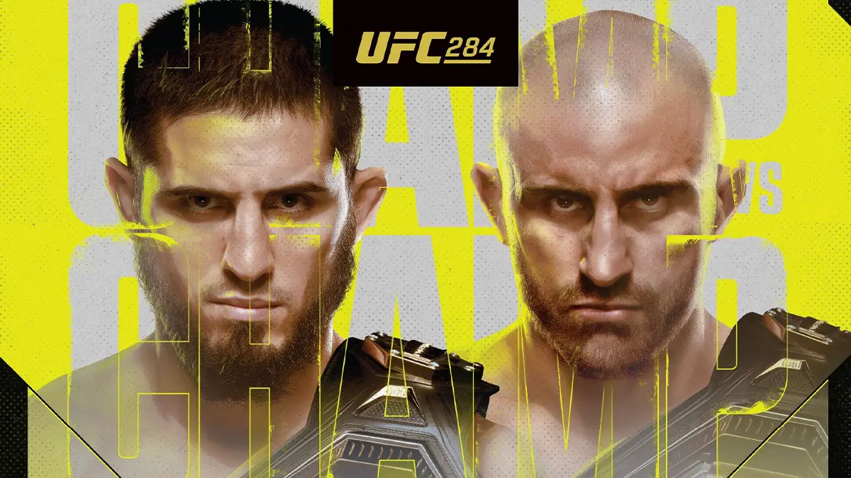 Islam Makhachev vs Alexander Volkanovski Poster for UFC 284