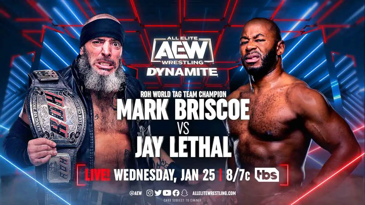 Mark Briscoe vs Jay Lethal AEW Dynamite January 25 2023