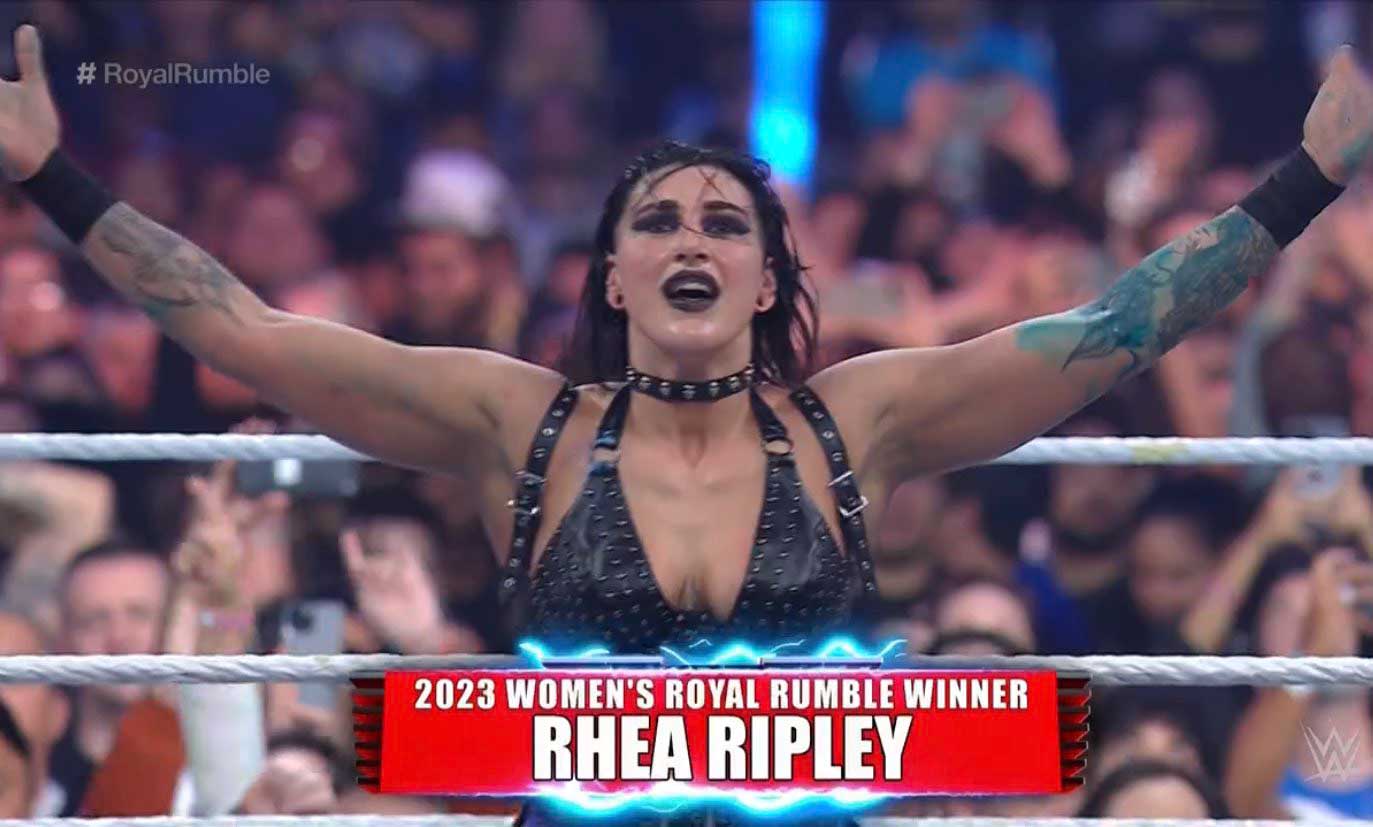 Rhea Ripley Creates History by Winning the 2023 Women's Royal Rumble Match