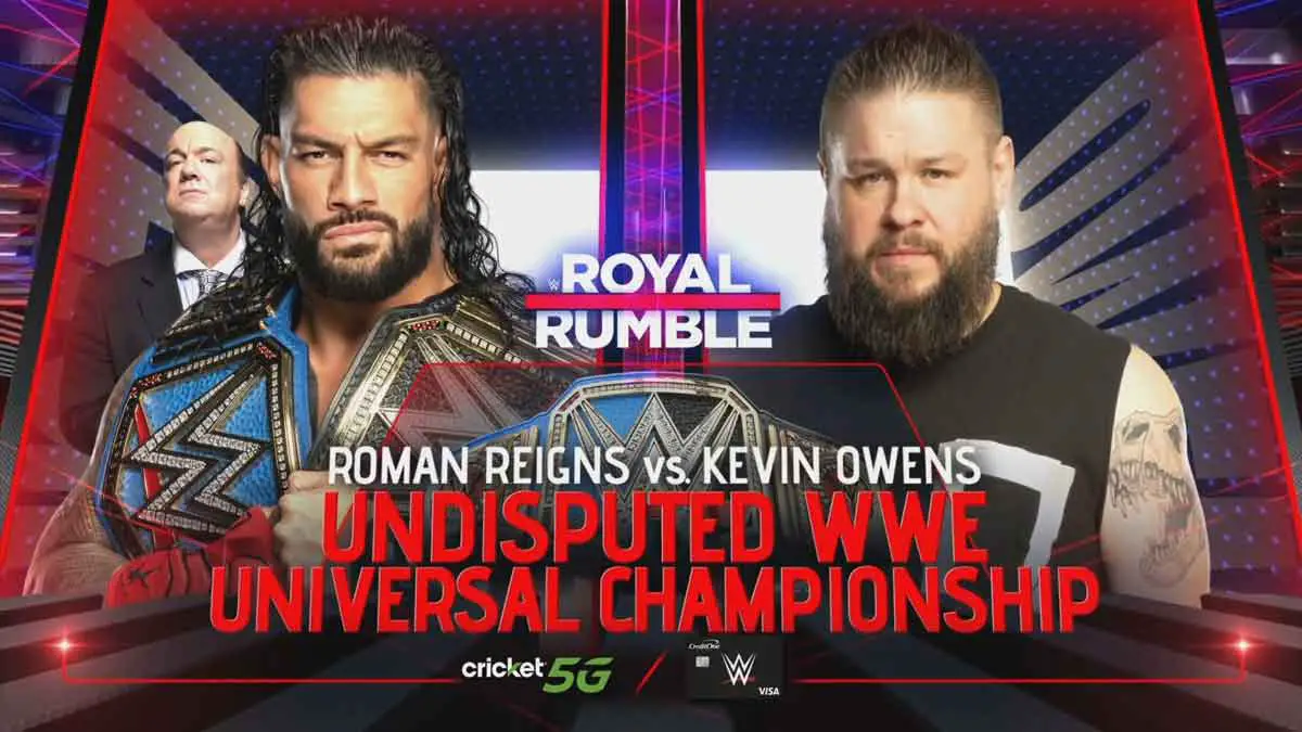 Roman Reigns vs Kevin Owens WWE Royal Rumble 2023