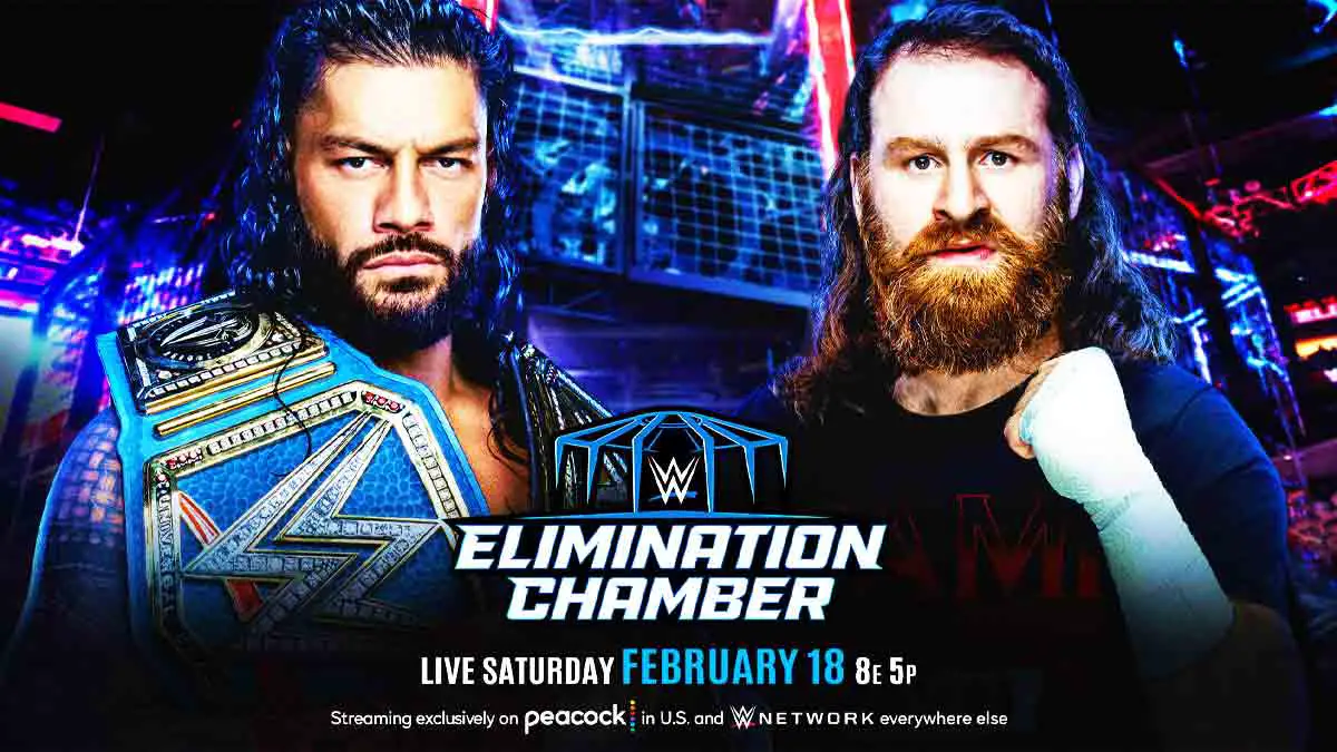 Roman Reigns vs Sami Zayn WWE Elimination Chamber 2023