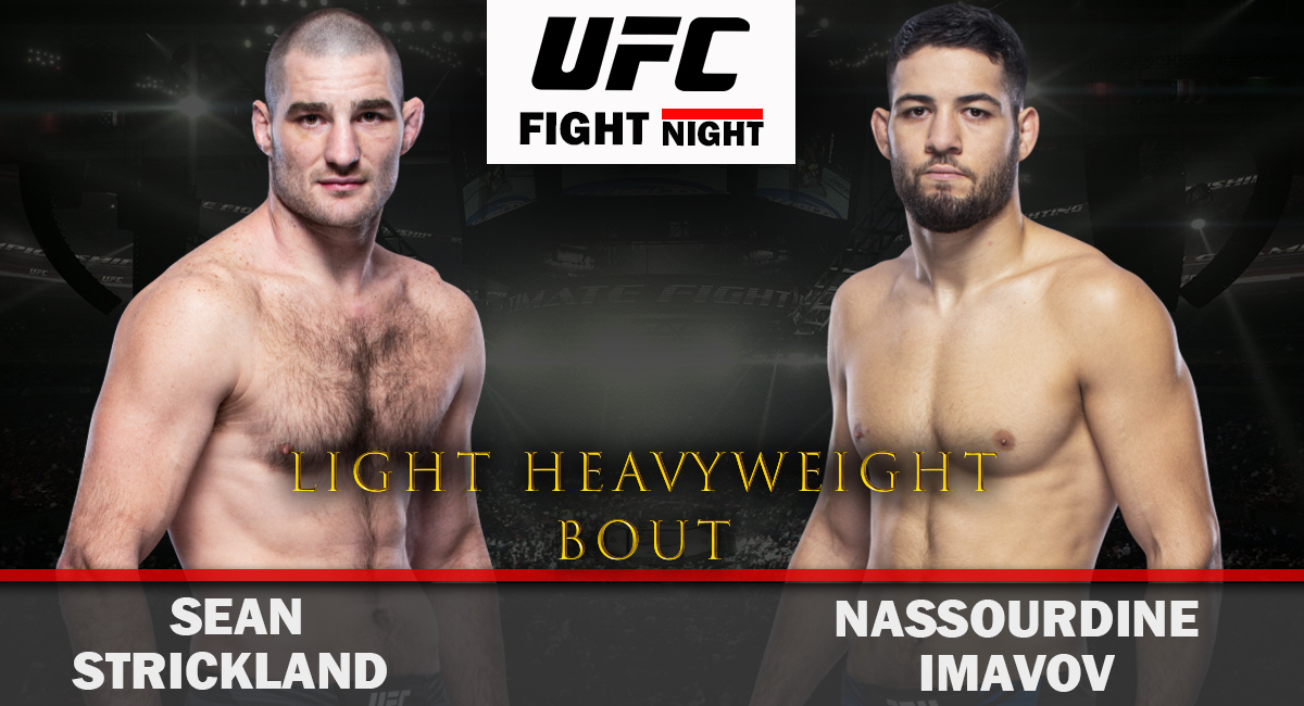Sean Strickland vs Nassourdine Imavov UFC FIght Night