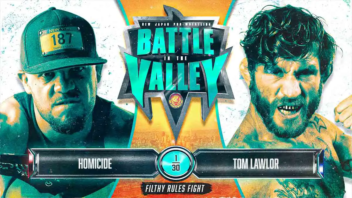 Tom Lawlor vs Homicide NJPW Battle in the Valley 2023