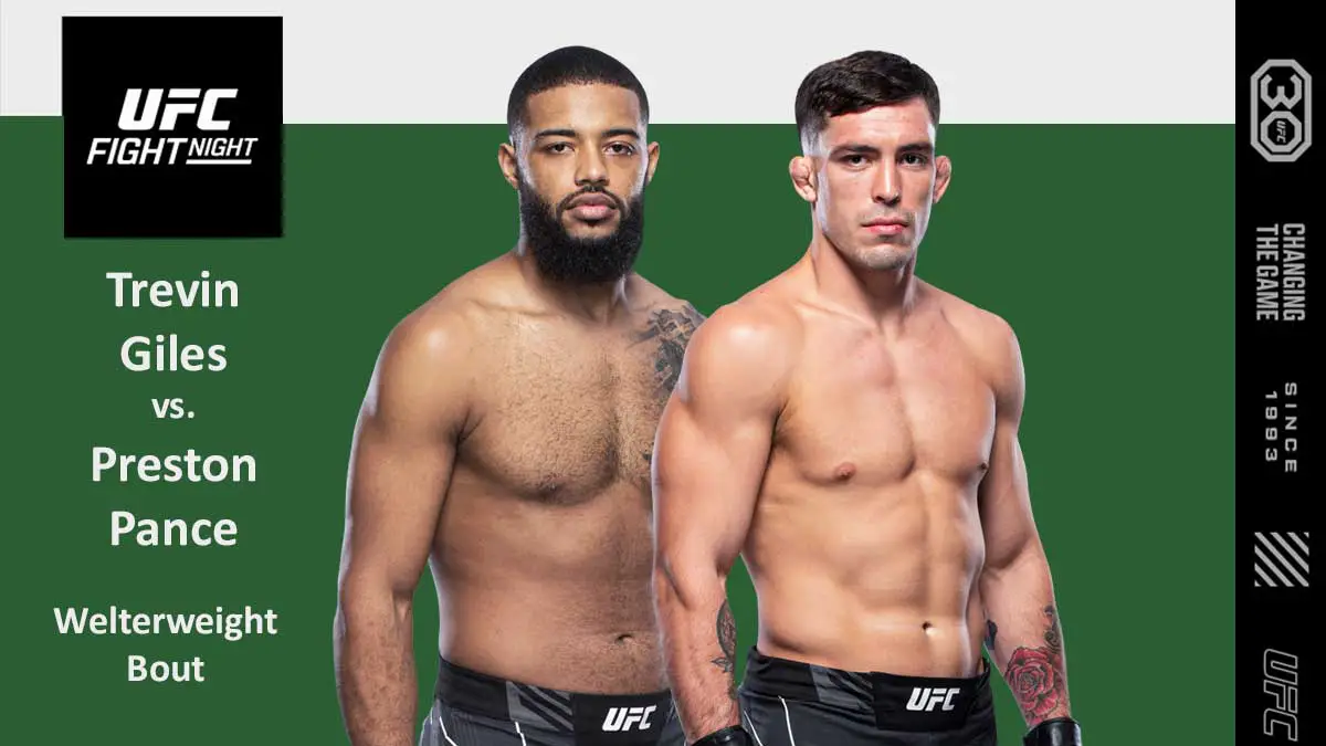 Trevin Giles vs Preston Pance UFC San Antonio