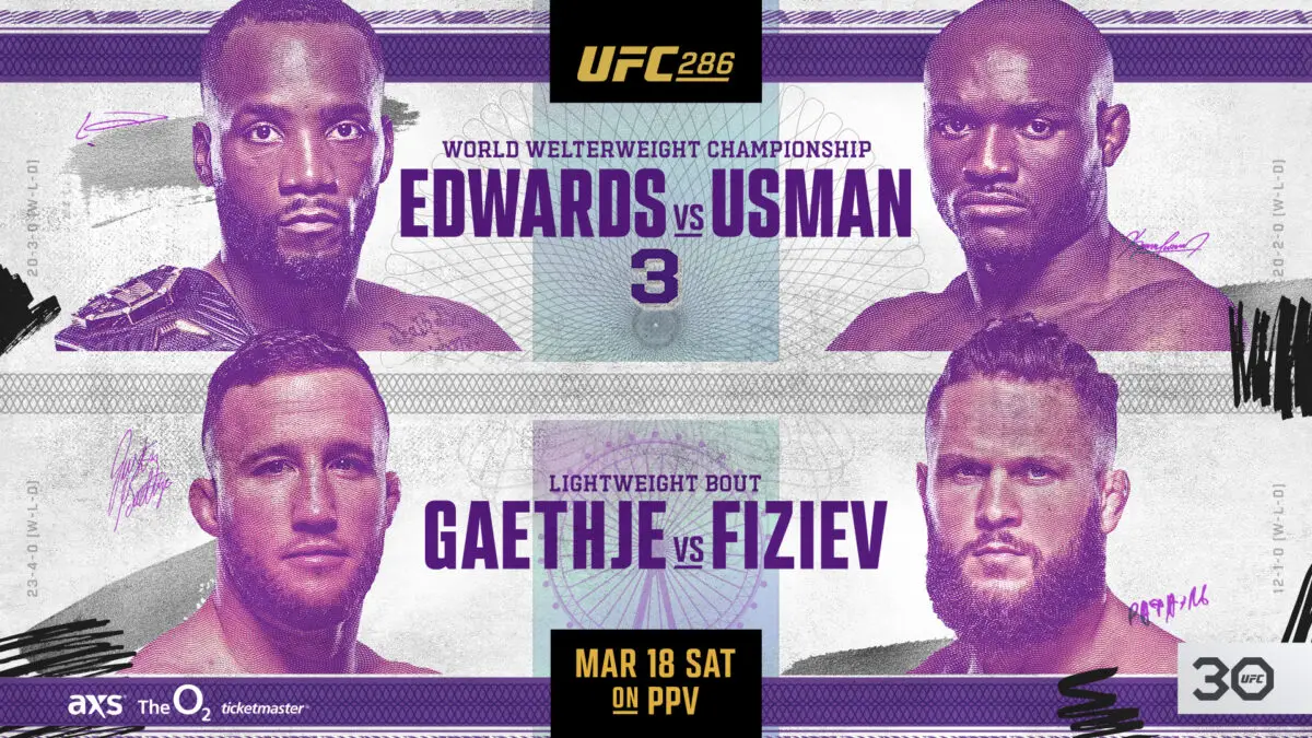 UFC 286 Poster